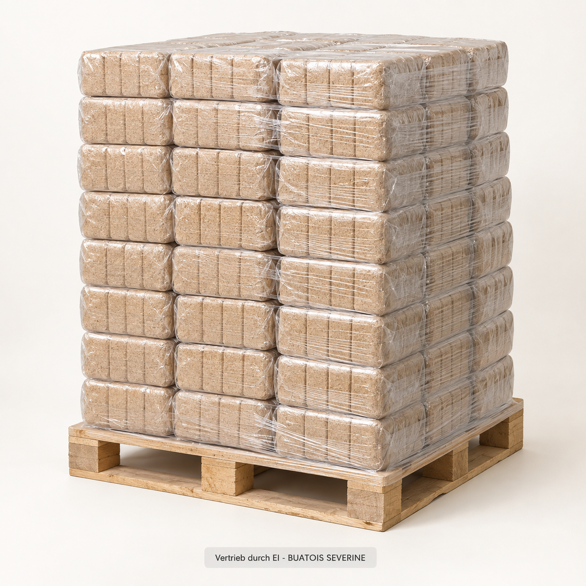 RUF Holzbriketts 750 kg – Palette, Vertrieb durch EI - BUATOIS SEVERINE