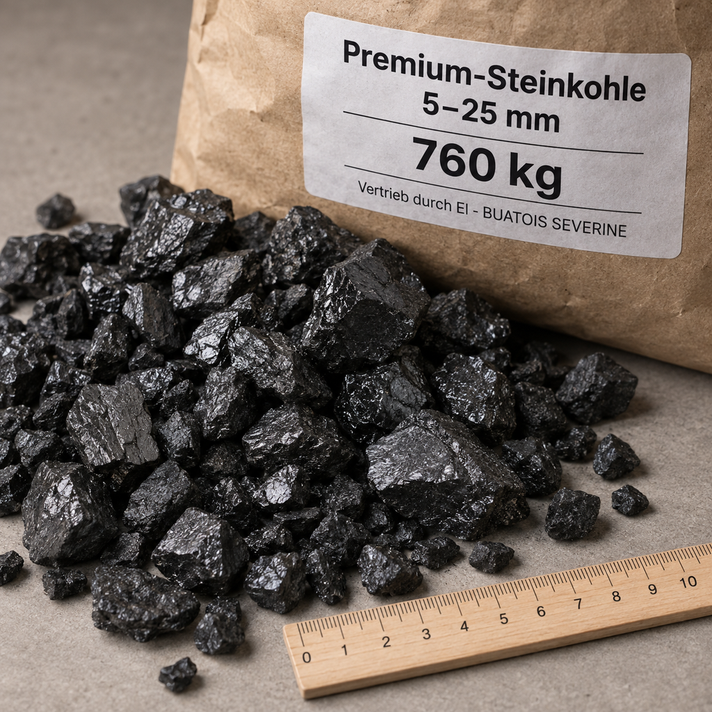 Premium-Steinkohle 5–25 mm – Palette 760 kg