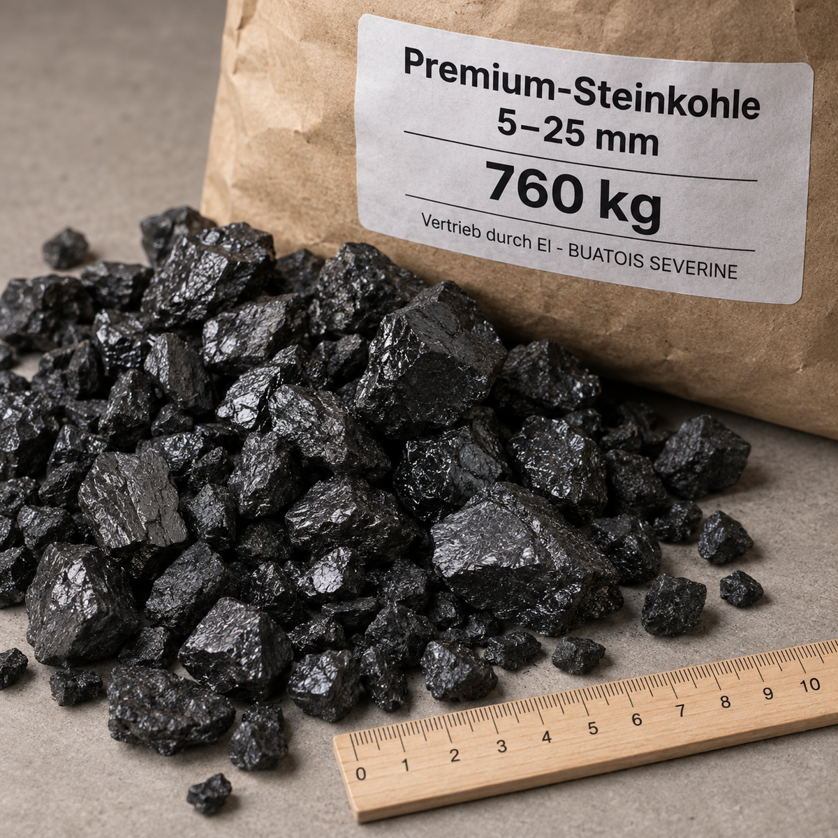 Premium-Steinkohle 5–25 mm – Palette 760 kg