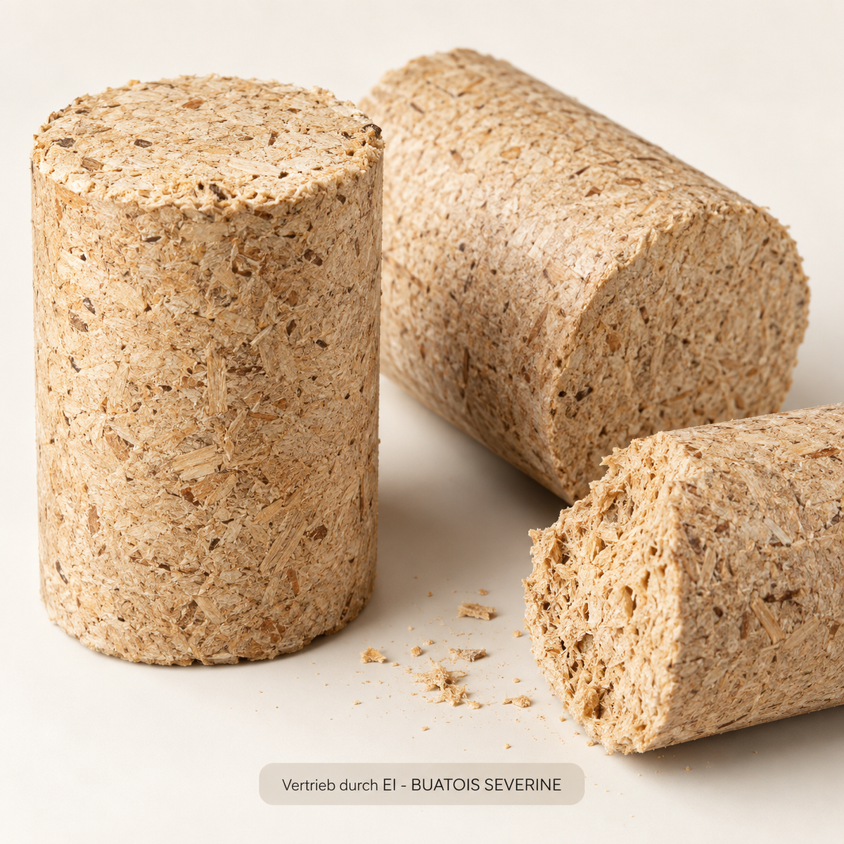 Nestro Buche-Eiche Holzbriketts 750 kg – Detailansicht der Briketts