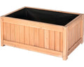 Jardinière en Bois – 90 x 60 x 40 cm – Bac à Plantes Rectangulaire en Sapin de Douglas