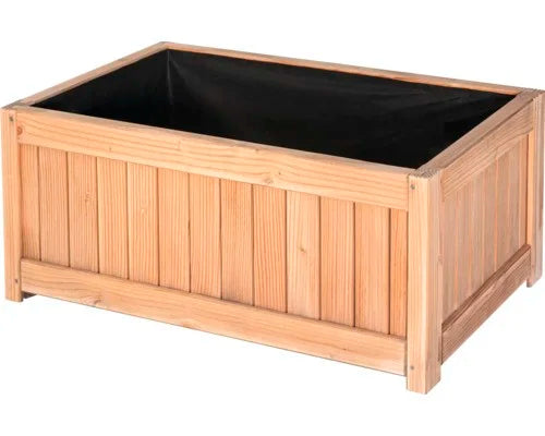 Jardinière en Bois – 90 x 60 x 40 cm – Bac à Plantes Rectangulaire en Sapin de Douglas