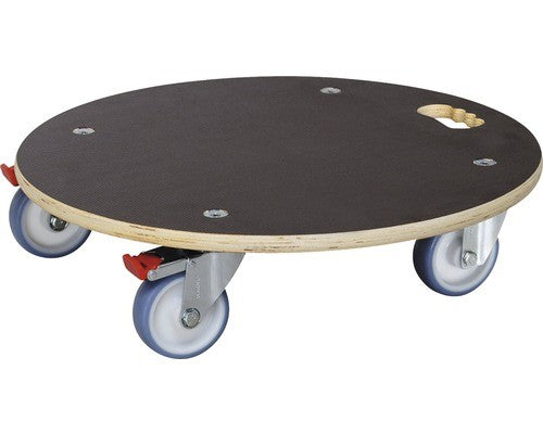 Support Roulant pour Plantes – Porte-Plante Roulant en Bois Noir, 300 kg