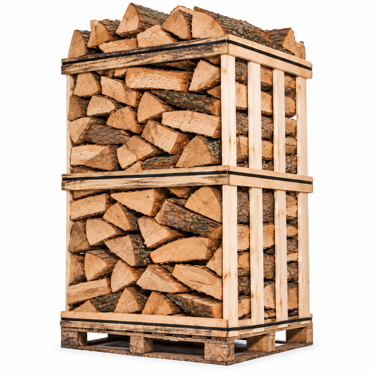 Bois de chauffage sec – 2,5 stères (2,1 m³) – Bûches de 50 cm – Feuillus