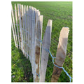 Ganivelle en châtaignier sciée – 1,50 m × 10 m – Écartement 4–5 cm