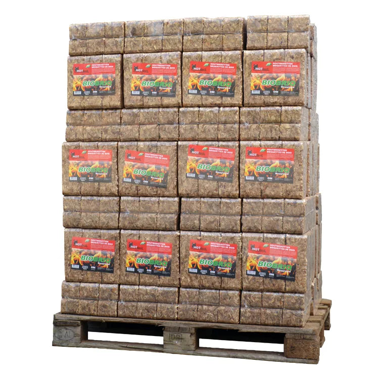 BioBriq MegaRuf Holzbriketts – 108 Packungen à 9 kg, 972 kg