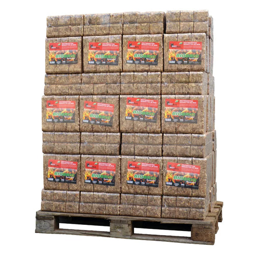 BioBriq MegaRuf Holzbriketts – 108 Packungen à 9 kg, 972 kg