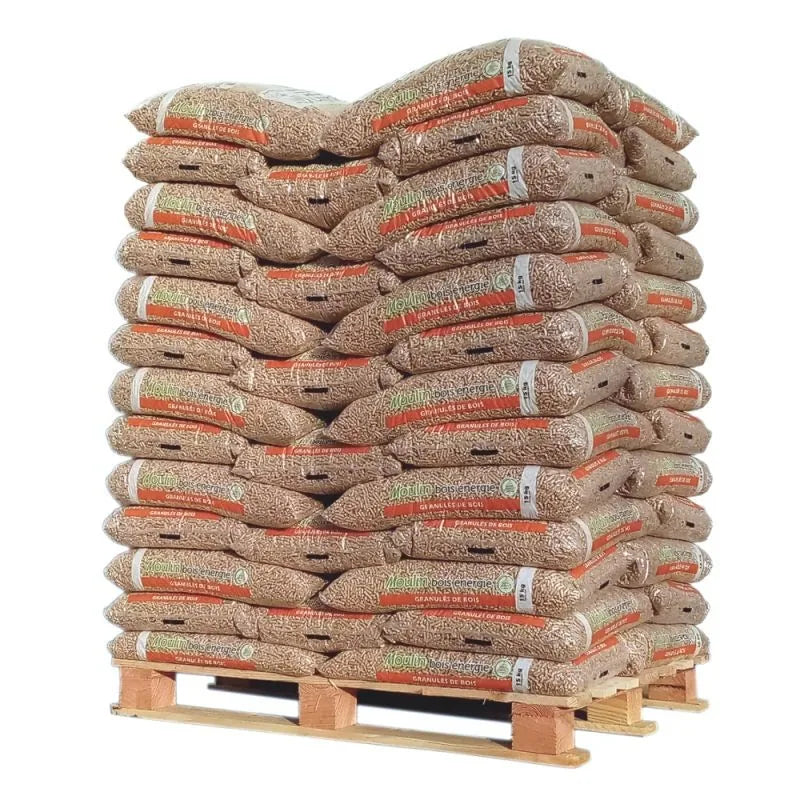 Moulin Bois Énergie Holzpellets – 65 Säcke à 15 kg, 975 kg